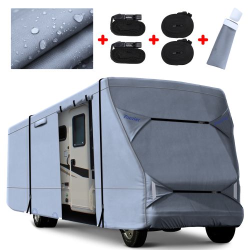 Fonzier Upgraded Waterproof 210D Class C RV Cover Windproof Camper ...