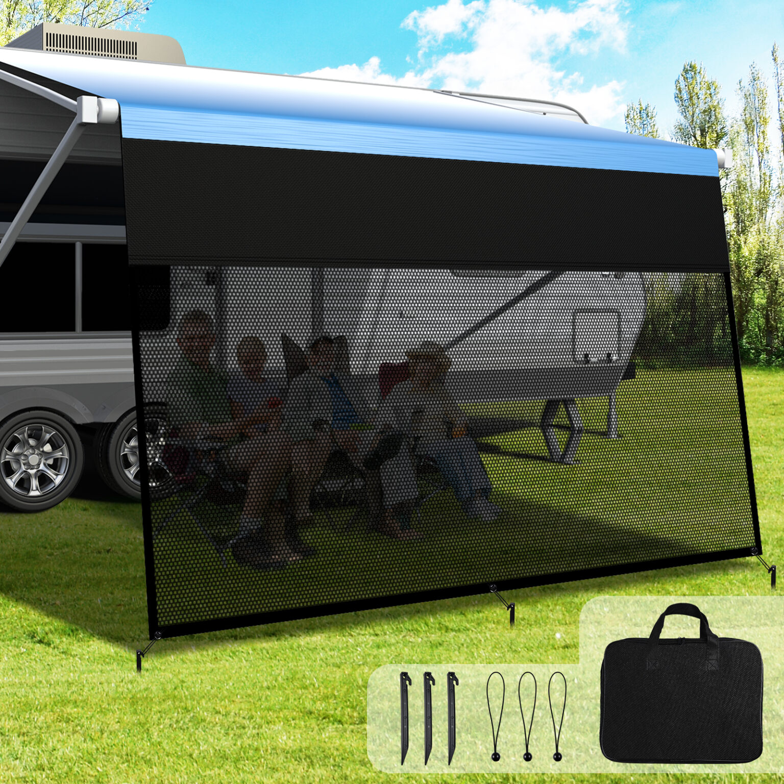 RV AWNING SUNSHADE SCREEN – Fonzier